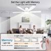 iacaf 52inch Low Profile Ceiling Fan with Light and Remote/APP