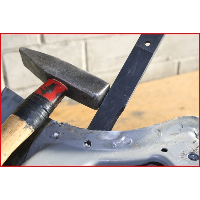 KS Tools 140.2161 Panel Beating Extra Flat Chisel with Handle