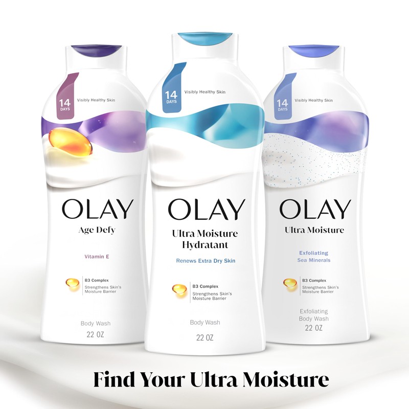 Olay Body Wash for Women, Ultra Moisture, For Extra Dry
