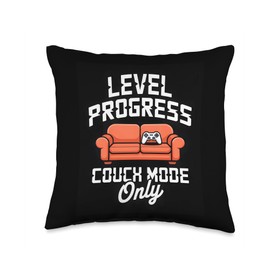 Side Quests Over Life Pixel Gamer Graphic Throw Pillow