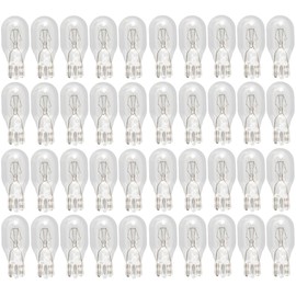 OCS Parts T5 Wedge Base Light Bulbs | 12 Volt Landscape and RV Light Bulbs | Low Voltage Malibu Lamps for Outdoors, Gardens, Decks, and Porches (40)