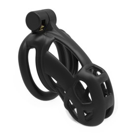 Black Men's Cage with Lock Breathable Comfort A39 (M)