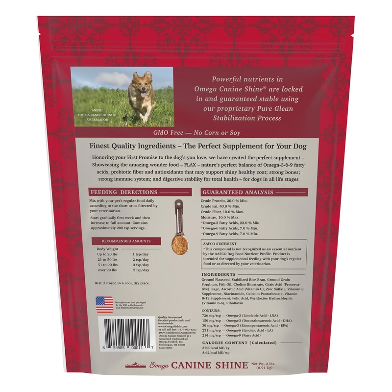 Omega Canine Shine, 2 Lb Bag