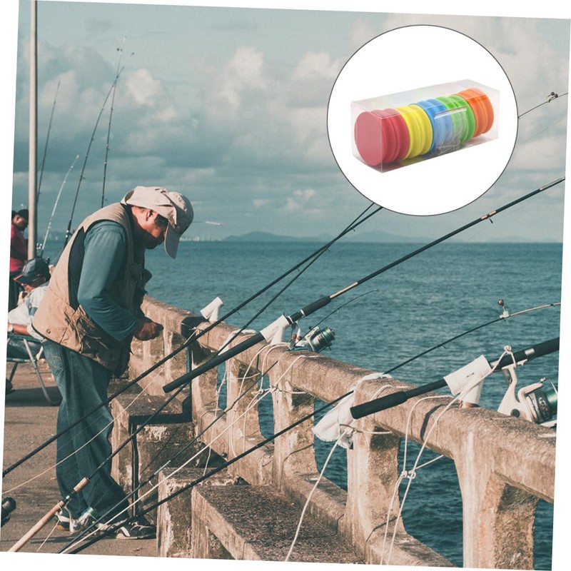 jojofuny 1set Fishing Snell Leader Rigs Spool Storage Accessories Eva