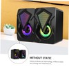 Tofficu 1 Pair USB Computer Speaker Stylish Portable Voice Box