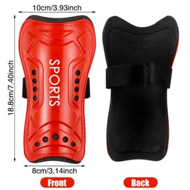 Football Shin Pads, Kids Large Shin Guards Board Perforated Breathable Soccer Shin Pad for Boys and Girls Football Games Leg Calf Protective Gear (6-15 years)