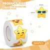 Star Stickers with Emotion Expressions Labels 1' Small Star Kids