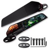 Motorcycle Rear View Mirrors with LED Turn Signal Lights Stealth