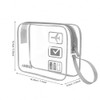 CGBE Set de 3 Neceseres de Viaje Transparentes Impermeables con