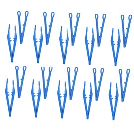 Operitacx 20 Stück Plastik -pinzettenclips Diy-pinzette Aus Kunststoff Pinzette Pinzetten Kunststoffpinzette Für Vorschulpinzette Kinderhandwerk