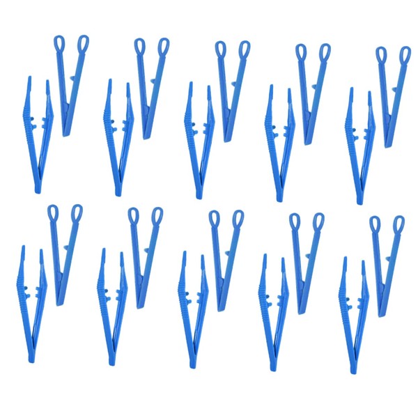 Operitacx 20 Stück Plastik -pinzettenclips Diy-pinzette Aus Kunststoff Pinzette Pinzetten