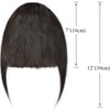 Human Hair Clip in Fringe Bangs Invisible Front Hair Extensions