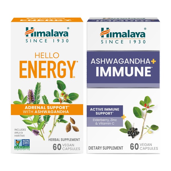 Himalaya Hello Energy with Ashwagandha for Adrenal Support & Daily