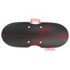 Motorcycle Mudguards, Motorcycle Mudguards, Wear-resistant for Modifications (Matte Black)