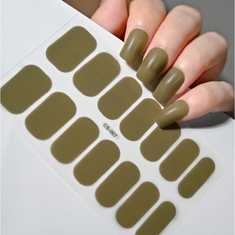 Semi-Cured Gel Nail Strips for DIY Manicure – 14/16 Full-Cover