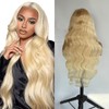 SISHAIRRO 613 Body Wave Lace Front Wig 32 Inch Blonde