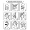 Dsimeig Women Short Layered Bob Wig with Bangs Synthetic Halloween