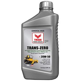 TRIAX Trans Zero 20W-50 Full Synthetic Hydro-Static Transmission Oil for Zero-Turn Mowers (1 Quart)