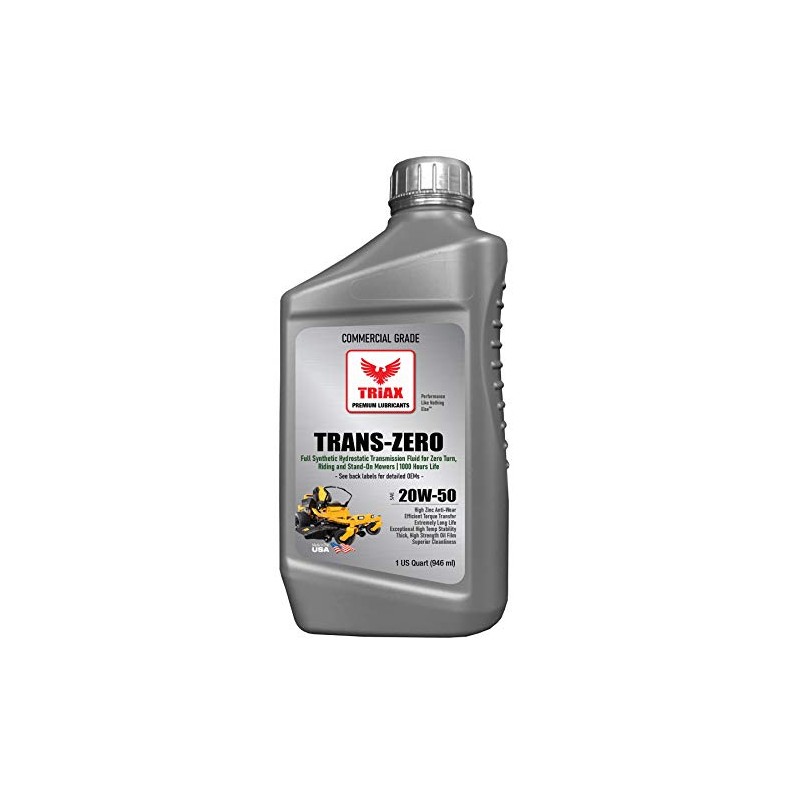 TRIAX Trans Zero 20W-50 Full Synthetic Hydro-Static Transmission Oil for