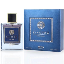 MTJ Kingdom Pour Homme EDP Spray 100ML (3.4 OZ) by MTJ | Long Lasting, Citrusy, Wood