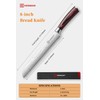 KEEMAKE Serrated Bread Knife 8-inch Ultra Sharp High Carbon Stainless