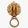 Purpledip Brass Metal Door Knocker: Antique Design Horse Head Gate