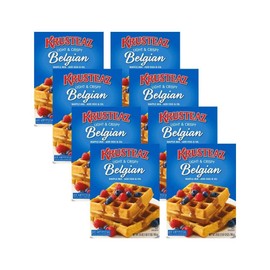 Krusteaz Light & Crispy Belgian Waffle Mix - No Artificial Flavors, Colors, or Preservatives (28 Ounce (Pack of 8))