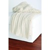 Rizzy Home THRTH0155CR005060 Cable Knit Throw Blanket,Cream