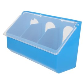 minkissy Comedero Colgante Para Aves Alimentador De Tapa Para Periquitos y Loros Accesorio Práctico Para Jaulas y Árboles