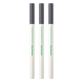 Innisfree Flat Eyebrow Pencil 0.3g, No. 3 Dreamy Dawn Gray, 3 pcs / 이니스프리 납작 아이브로우 펜슬 0.3g, 3호 꿈꾸는 새벽녘 그레이, 3개