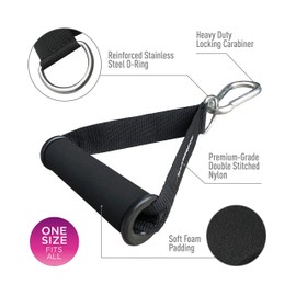 The x Bands - Cable Attachments for Gym - Gym Equipment Accessories - Home Fitness Equipment - Cable Machine Attachments - Crossfit Equipment for Home Gym Handles - Cable Pulley Workout Equipment Gym