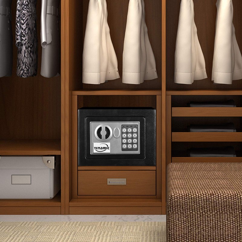 TENAMIC Electronic Digital Security Keypad Lock Box - 0.23 Cubic