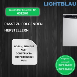 Lichtblau Drain Pump 00631200 for Dishwasher BLP3 02/015 I BLP3 02/007 Dishwasher I Replacement Part Compatible with Bosch and Siemens I Copreci Lye Pump for Dishwasher 631200