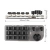 Programmable Keyboard 3 Knobs 15 Keys Portable RGB Bluetooth DIY