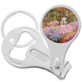 The Artist Garden at Giverny Nail Clippers Plus Bottle Opener Keychain