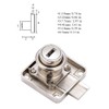2 pcs Cylinder Cupboard Drawer Lock Zinc Alloy Cabinet Deadbolt