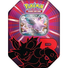 Pokémon TCG: Team Rocket Tin – Nidoking ex (1 Foil Promo Card & 4 Booster Packs)