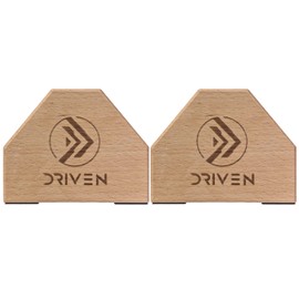 Driven | Professional Large Beech Wooden Parallettes | Calisthenics | Push Up Bars | Anti Slip Base | Gym Gear Workout Portable Crossfit
