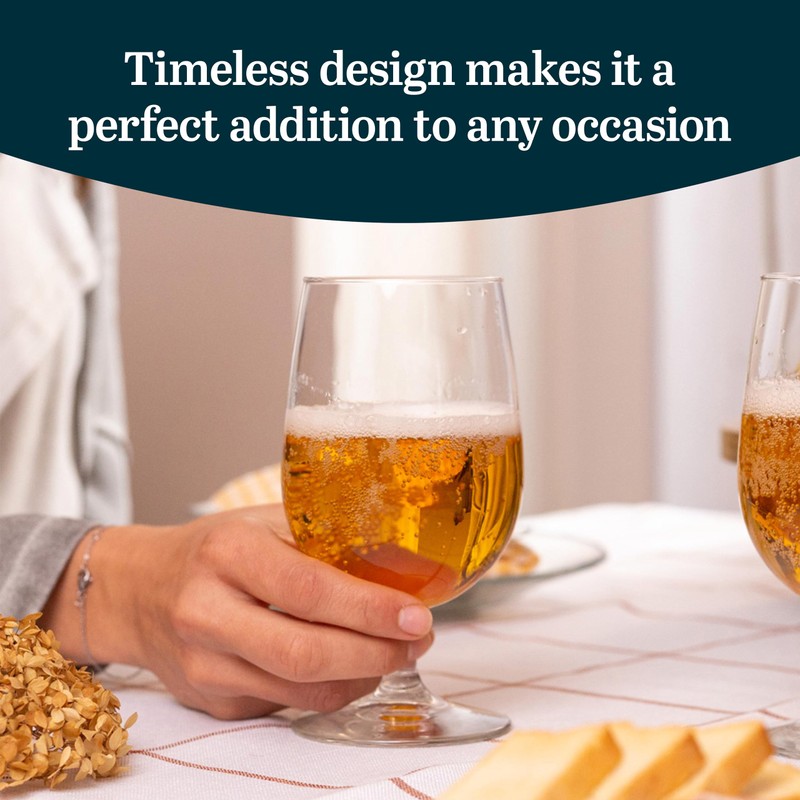 Libbey 7513 Vina Goblet Glasses, 16-ounce, Set of 12