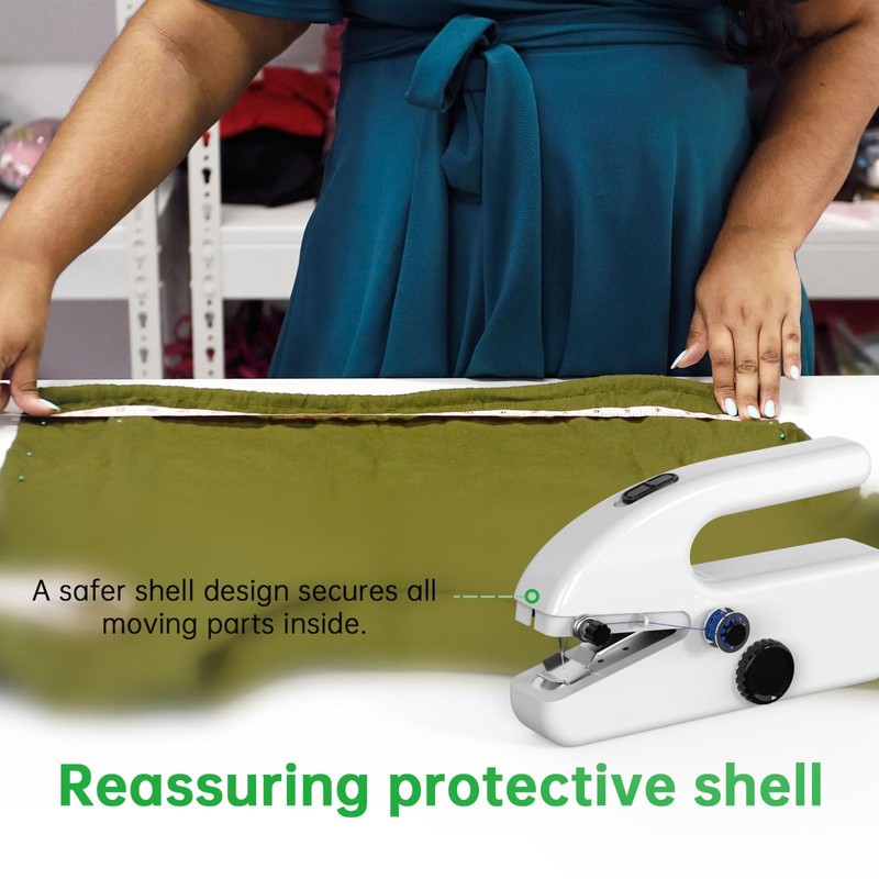 Unique sewing experience: Handheld sewing machine with storage box, portable