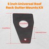MaXpeedingrods 6Pcs Universal Car Roof Rack Gutter Mounts Kit Weld
