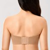 DELIMIRA Women's Strapless Bra Unlined Underwire Minimizer Plus Size Support