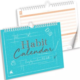 Clever Fox Habit Tracker Calendar – Inspirational Goal Tracker and Habit Cale...