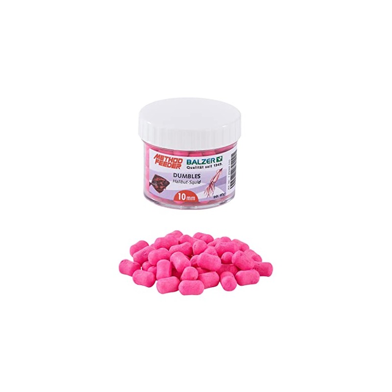 Balzer Method Feeder Dumbbells 10 mm Pink Halibut Squid 60g
