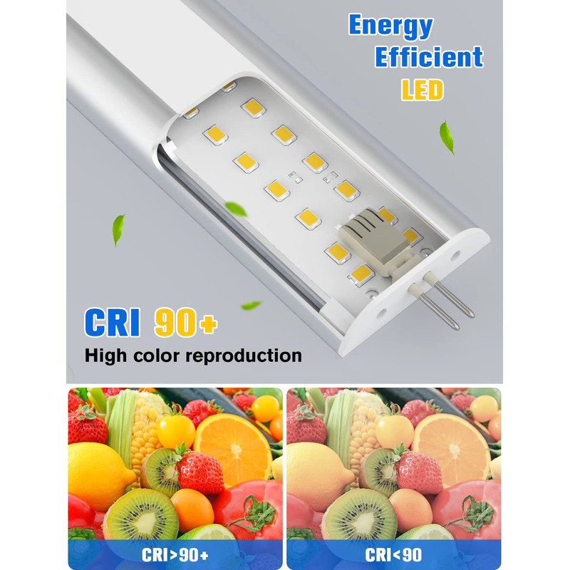 MYPLUS 2 Panels 12 Inch LED Under Cabinet Lighting with