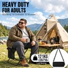 Upgrade Load-bear 267lb Foldable Backpack Stool with Pocket Portable Chair