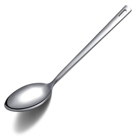 Cooking Spoon, Berglander Stainless Steel Solid Serving, Basting Spoon for Cooking, Kitchen Non-Stick and Heat Resistant, Dishwasher Safe, Easy to Clean