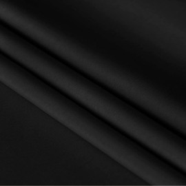 LALAPORT 120" Round Polyester Tablecloth for Parties, Wedding, Party, Events, Banquet, Buffet 120 Inch, Black Table Cloths