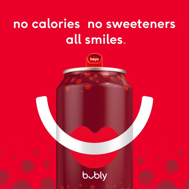 bubly Blueberry Pomegranate Sparkling Water, 12 fl oz, 8 Pack
