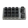 Mini Keypad 12 Keys 2 Knobs USB Or BT Connection